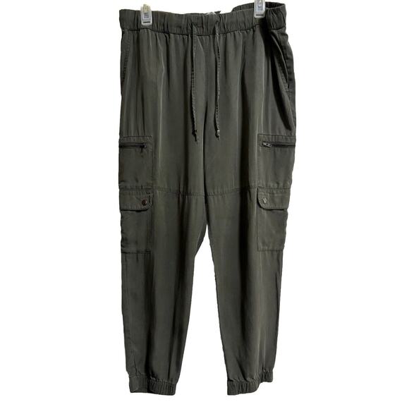 Banana Republic Pants - Banana Republic Women’s Sz L Jogger Pants Olive Lyocell Gremlincore Grunge Boho